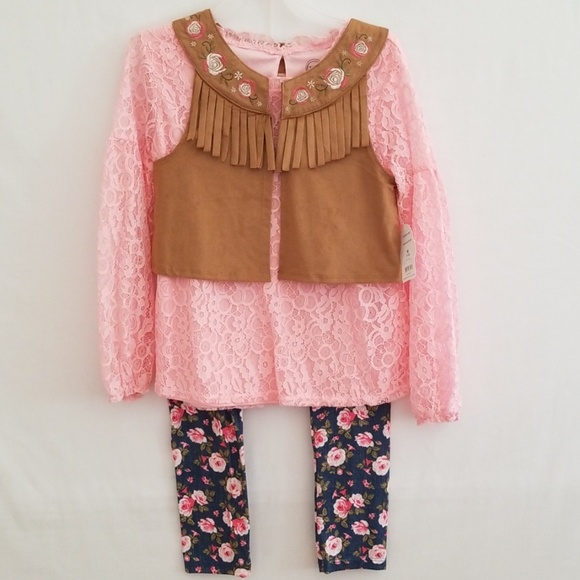 Wonder Nation Girls 3-Piece Outfit - Picture 1 of 8